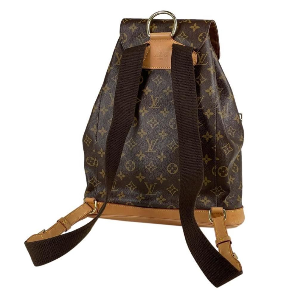 Louis Vuitton Montsouris GM Backpack Daypack Rucksack Monogram Brown - Picture 2 of 3